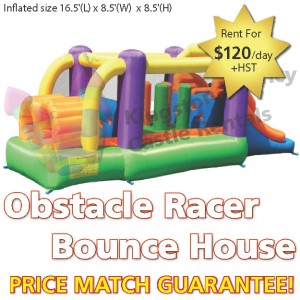 Kingston Bouncy Castle Rentals - Separate Castles 2014 - Obstacle Racer Bounce House